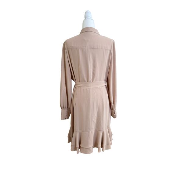 NEW Alex Marie Women's Sand Long Sleeve Jesse Button Up Dress Size 16 - Picture 3 of 12